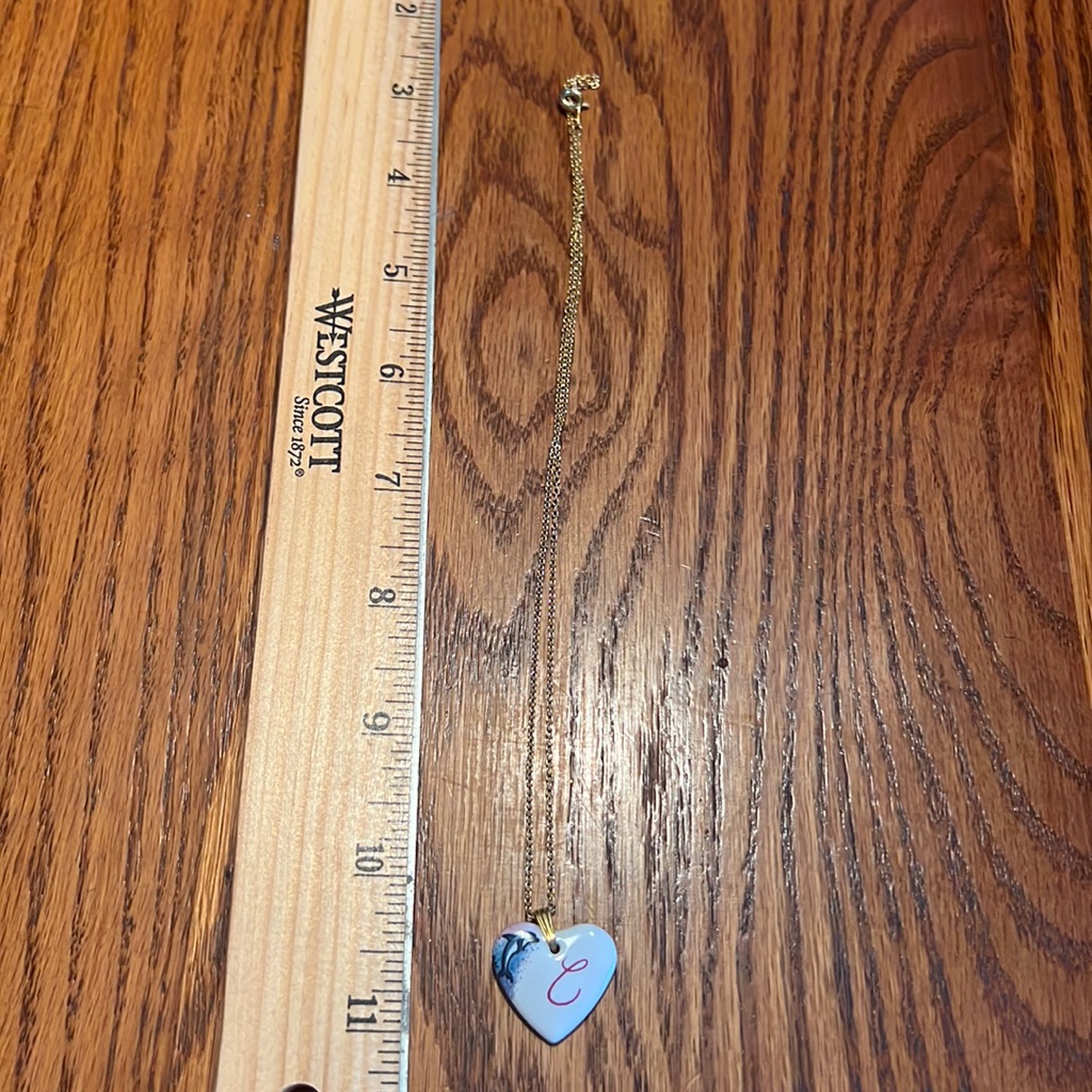 C Initial Necklace